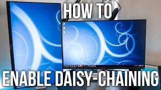 How To Enable DaisyChaining On The Dell U2414H Monitor [upl. by Pembroke]