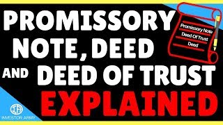 Promissory Note Deed Of Trust and Deed Explained [upl. by Huoh758]