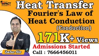 Fouriers Law of Heat Conduction  Conduction  Heat Transfer engineering gateexam gateexam2025 [upl. by Rogerio953]