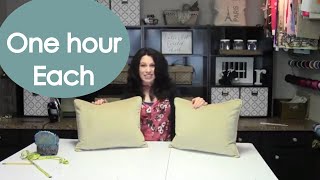 DIY Easy and Invisible Zipper Pillow Cover Tutorial By Renee Romeo [upl. by Eenttirb]