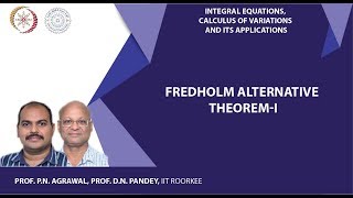 Fredholm alternative theoremI [upl. by Palmore]