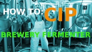 CIP BEER FERMENTER How To MICROBREWERY [upl. by Htir]