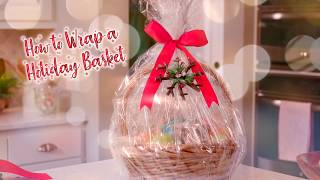 How To Wrap A Gift Basket [upl. by Robina]