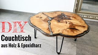 DIY Couchtisch aus Epoxidharz amp Holz [upl. by Hennie]