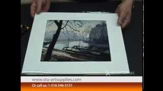 How to Mat a Picture  Tutorial by StuArt Supplies [upl. by Coad]