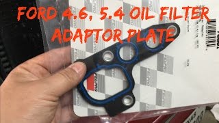 How Replace a 46 54 Ford oil filter adapter plate gasket [upl. by Emile387]