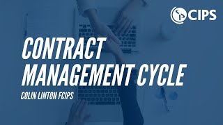 The CIPS Contract Management Cycle  CIPS [upl. by Parent]