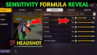 Free Fire headshot Sensitivity settings After update  Free Fire Sensitivity Formula reveal 🤫 [upl. by Aneetsirhc608]