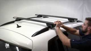 RhinoRack  How to fit Factory Rail Roof Rack Systems [upl. by Eiramik350]