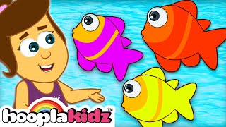 12345 Once I Caught A Fish Alive  More Kids Songs By HooplaKidz [upl. by Aikkan]