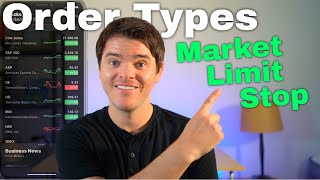 Stock Market Order Types Explained Market Limit Stop Stop Limit Trailing Stop [upl. by Joab]