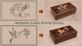 Modern Laser Marquetry and Wood Inlay Technique [upl. by Jurdi233]