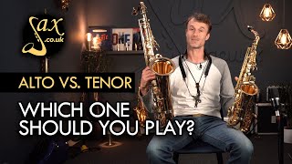 Alto Saxophone Vs Tenor Saxophone [upl. by Yeldar]