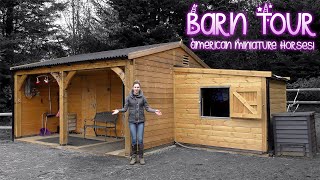 Miniature Horse Barn Tour [upl. by Aierdna428]