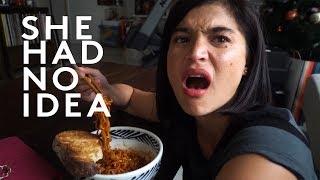 4X NUCLEAR SPICY KOREAN NOODLE CHALLENGE ft Anne Curtis Smith [upl. by Kcirddet612]