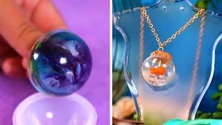 18 Stylish Homemade Jewelry Crafts Using Resin [upl. by Fornof]