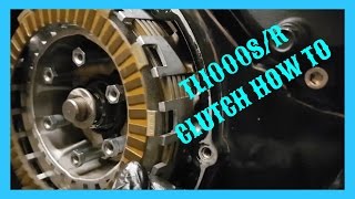 Suzuki TL1000s Clutch Change How To [upl. by Rossen341]