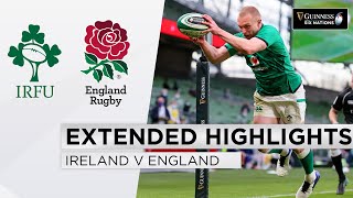 Ireland v England  EXTENDED Highlights  Victory in Standers Last Test  2021 Guinness Six Nations [upl. by Carmena940]