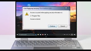 How To Fix An Error Occurred While Applying Security Information To [upl. by Kcire]