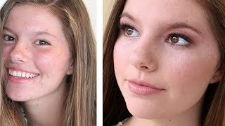 Natural Glam Teenager StepbyStep Makeup Tutorial  DRUGSTORE [upl. by Carry]