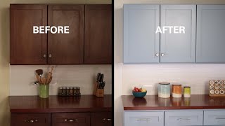 KILZ® How To Refinish Kitchen Cabinets [upl. by Latterll724]