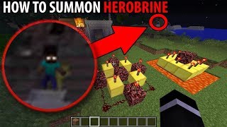 How I Summoned Herobrine in Minecraft Minecraft Tutorial [upl. by Prentice]