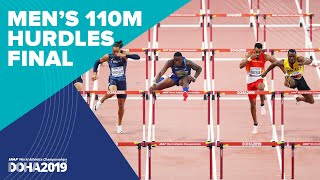 Mens 110m Hurdles Final  World Athletics Championships Doha 2019 [upl. by Aivun17]