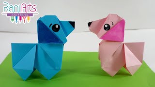 PERRO DE ORIGAMI  Paso a paso  DIY  ORIGAMI DOG [upl. by Ardnosal458]