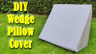 Wedge Pillow Cover Sew Along ✂️ Beginner Friendly [upl. by Akinom]