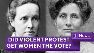 Suffragettes vs Suffragists Did violent protest get women the vote [upl. by Aynnek655]