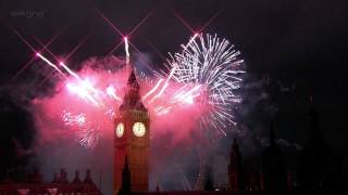 London Fireworks 2012 in full HD  New Year Live  BBC [upl. by Un896]