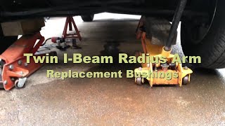 Ford Twin IBeam Radius Arm Bushings Replace [upl. by Claudy]