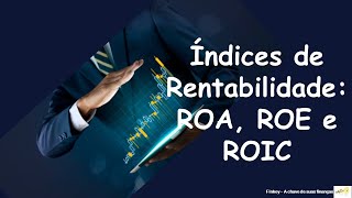 Índices de Rentabilidade ROA ROE e ROIC [upl. by Ib625]