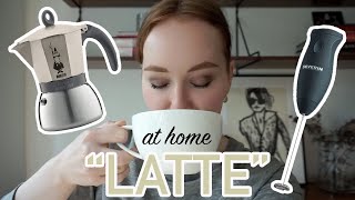 HOW TO MAKE A quotLATTEquot AT HOME moka pot  frother [upl. by Yrad901]