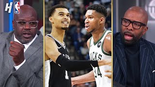 Inside the NBA reacts to Bucks vs Spurs Highlights [upl. by Enitsirc]