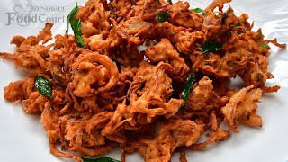 Crispy Onion Pakoda Teatime Snacks Onion Pakora [upl. by Knut199]