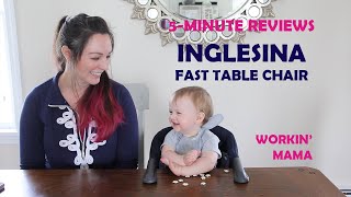 5 MINUTE REVIEWS Inglesina Fast Table Chair  Portable High Chair  Travel High Chair [upl. by Buehrer]