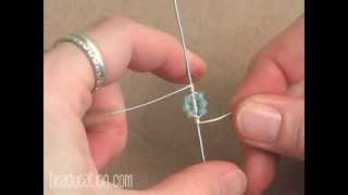 Wirework Pinwheel Pendant Tutorial  Beaducationcom [upl. by Ramos]