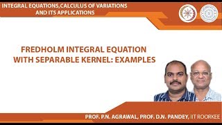 Fredholm integral equation with separable kernel Examples [upl. by Hardej]