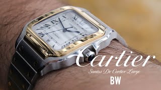 The First Pilot Watch  Santos de Cartier Large [upl. by Mehalek]