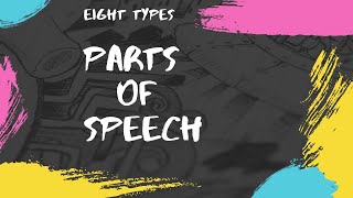 Eight Types of Parts of Speech  Examples  Exercise [upl. by Airaet]