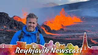 RVK Newscast 203 New Volcanic Eruption In Iceland [upl. by Bannerman785]