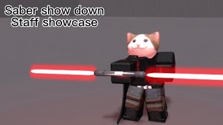 Saber showdown staff showcase [upl. by Corissa]