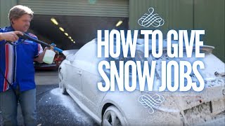 Using the Snow Job prewash foam [upl. by Aytak974]