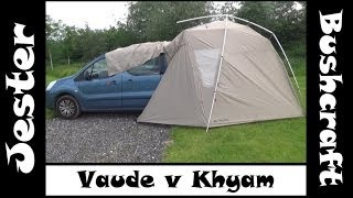 Vaude Tailgate Awning Review amp Khyam Comparison [upl. by Graham]