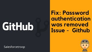 Fix  Github password authentication was removed issue  MacOSWindows [upl. by Nutsud]