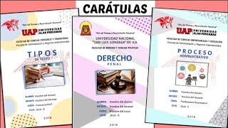 CARÁTULAS EN WORD 4 Diseños  TUTORIAL fácil paso a paso  Shirlhy [upl. by Naihtniroc]