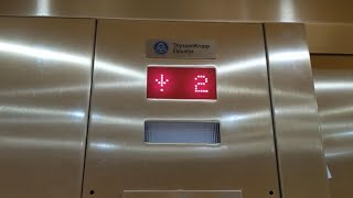 Loud ThyssenKrupp Hydraulic Elevators  Hilton Garden Inn Stony Brook NY [upl. by Connel]