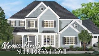 BLOXBURG Classic Family Suburban Home  Part 1 [upl. by Ihsorih]