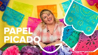 DIY Papel Picado Mexican Perforated Paper [upl. by Eirolam831]